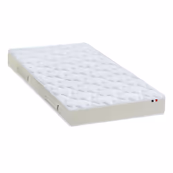 ID Literie PURE, Taille double/complet, Matelas en latex, Ferme, Beige, Blanc, Polyester, 78 kg/m³