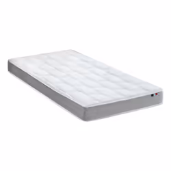 ID Literie CIRRUS, Taille lit simple/twin, Matelas en mousse à haute résilience, Ferme, Gris clair, Coton, Polyester, 35 kg/m ...
