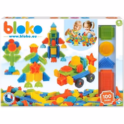 Jeu d’assemblage – BLOKO – Coffret de 100 BLOKO – Dès 12 mois – Fabriqué en Europe