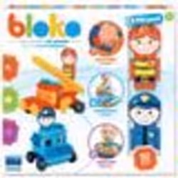 Jeu d’assemblage – BLOKO – Coffret de 50 BLOKO et 2 figurines Policier & Pompier – Dès 12 mois – Fabriqué en Europe