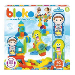 Jeu de construction - BLOKO - Bloko - 50 pièces - Multicolore - À partir de 3 ans