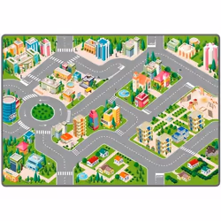 Tapis de Jeu pour Enfant - STARLUX - Circuit de Ville - Antidérapant - 120 x 80 cm