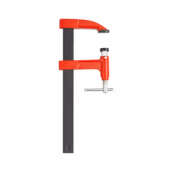 Serre-joint à pompe LA10 - BESSEY - serrage 400 mm - saillie 100 - LA40/10 - Rail en acier laminé protégé par cataphorèse. Fr ...