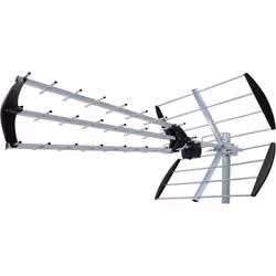 Description générale Cette antenne TV extérieure permet de recevoir les signaux TV TNT HD de la bande UHF (470 à 694 MHz). El ...