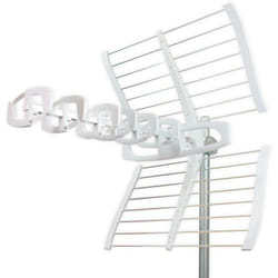 Antenne tv amplifiée tnt Ultra hd extérieure discovery V2 46 dB, filtre 4G/5G-LTE700 avec pointeur