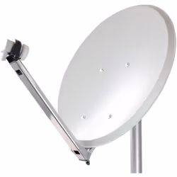 Parabole 65 QUICK acier et LNB universel Cette parabole satellite permet de recevoir aussi bien les chaines en clair que les  ...