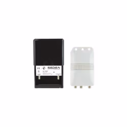 Sedea - Kit amplificateur 35 dB pour antenne tv extérieure + alimentation 24 Volts - 2 sorties 912036
