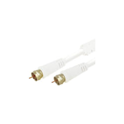 Prolongateur Satellite type 'f' blanc mâle/mâle 2 mètres Gold
