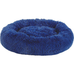 Coussin Noé ø 50 cm bleu a poils longs pour petits chiens ou chats. Zolux