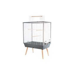 Zolux - Cage à perruques, couleur gris, 78 x 48 x 112 cm