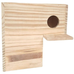 Zolux - Nichoir duplex 25 x 25 x 15 cm ø 6 cm pour oiseaux