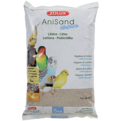 Sable Anisand nature Litière 5 kg pour oiseaux Zolux
