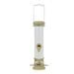 Distributeur nourriture pour oiseaux - Zolux - Mangeoire silo 4 perchoirs - Plastique - Métal - Vert lichen