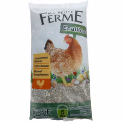 Description générale Les écailles broyées pour poules sont un aliment complémentaire minéral essentiel pour assurer un apport ...