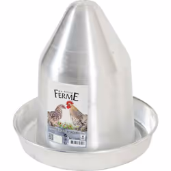 Abreuvoir en aluminium. capacité 6 litres. basse cour. Abreuvoir en aluminium garantissant solidité et légèreté. Cet abreuvoi ...