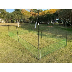 Kit filet clôtures pour poules - ZOLUX - 12m x 125 cm - Piquets en H - Porte daccès - Sardines incluses