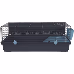 Nouvelle cage Indoor2 pour grand rongeur 100 ciel, au coloris bleu pastel avec une finition mate pour les parties en métal de ...