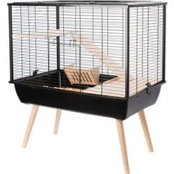 Zolux Cage 205621NOI Bois Métal Plastique Métal/Plastique 27 x 58 x 48 cm 78 x 81 x 48 cm (1 Pièce)