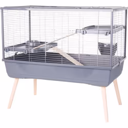 Zolux Cage 205660GRI Bois Métal Plastique