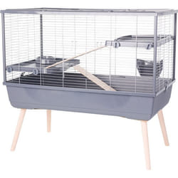 Zolux Cage 205660GRI Bois Métal Plastique