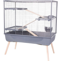 Zolux Cage 205661GRI Bois Métal Plastique