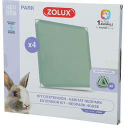 Extension pour cage modulable pour lapin Park 1.84 m² Panneaux pleins