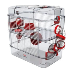 Zolux - Cage sur 2 etages pour hamsters, souris et gerbilles - Rody3 duo - l 41 x p 27 x h 40,5 cm - Grenadine
