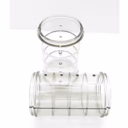 2 Tubes droit Rody permet de faire des parcours de jeux dans les cages. ou entre les cages. couleur gris transparent. taille  ...