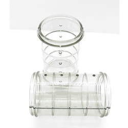 2 Tubes droit Rody gris transparent. taille ø 6 cm x 10 cm. pour rongeur. Zolux