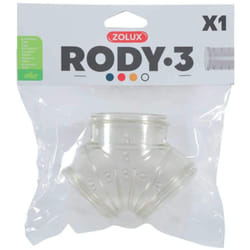 Zolux - Tube y Rody gris transparent taille ø 5 cm pour rongeur