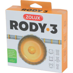 1 Roue d'exercice silencieuse pour cage Rody3 couleur banane taille ø 14 cm x 5 cm pour rongeur Zolux