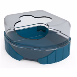 1 maison de toilette pour petits rongeurs Rody3 couleur bleu taille 14.3 cm x 10.5 cm x 7 cm pour rongeur 1 maison de toilett ...