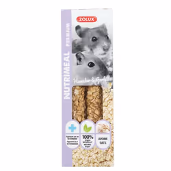 Friandises 2 sticks premium avoine pour hamster et gerbille pour rongeur - zolux