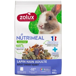 Aliment composé pour lapin adulte(6 mois et plus) sachet de 850 g Zolux