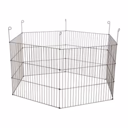 Parc hexagonal en métal pour extérieur pour rongeur dimension ø 120 x Hauteur 61 cm Destinés aux lapins et aux cochons d'inde ...