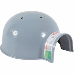 Maison Igloo ø 15 cm. en plastique gris. pour petit rongeur. passage entrée dans l'igloo 7 cm de large et 5.5 cm de hauteur.  ...