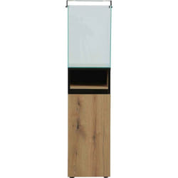 Kit aquarium colonne avec filtre et éclairage led 61 litres