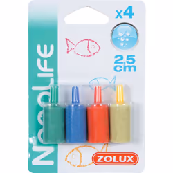 Diffuseurs d'air pour aquarium - Zolux, lot de 4 Améliorez l'aération de votre aquarium avec ce lot de 4 diffuseurs d'air cyl ...