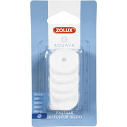 5 pastilles de rechange pour Diffuseur d'air igloo pour aquarium Zolux