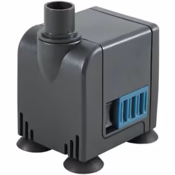 Mini pompe intérieure pour aquarium de 60L jusqu'à 80 Litres. Débit réglable de 170 à 450 Litres/Heure. Hauteur de refoulemen ...