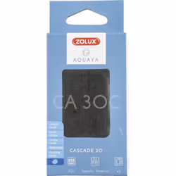 Cartouches charbon actif et zéolithe pour pompe cascade 30. pour aquarium. Filtration chimique (rétention des substance color ...