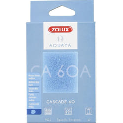 Zolux - Filtre pour pompe cascade 60, filtre ca 60 a mousse bleue medium x2. pour aquarium.