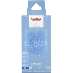 Zolux - Filtre pour pompe classic 80, filtre cl 80 a mousse bleue medium x2. pour aquarium.