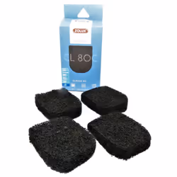 Filtre pour pompe classic 80, filtre CL 80 C mousse charbon x 4 pour aquarium. Mousse charbon pour pompe classic 80. pour aqu ...