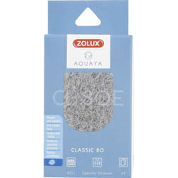 Zolux - Filtre pour pompe classic 80, filtre cl 80 e mousse anti nitrates x 4 pour aquarium