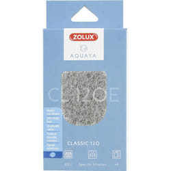 Zolux - Filtre pour pompe classic 120, filtre cl 120 e mousse anti nitrates x 4 pour aquarium