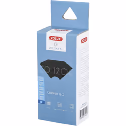 Mousse charbon pour pompe corner 120. pour aquarium. Filtration chimique (rétention des substance colorantes, polluantes et r ...