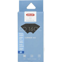Zolux - Filtre pour pompe corner 160, filtre co 160 c mousse charbon x 2. pour aquarium.