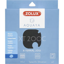 Zolux - Filtre pour pompe x-ternal 200, filtre xt 200 c mousse charbon x2 pour aquarium.