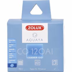 Rétention des petites particules pour pompe corner 120. pour aquarium Filtration mécanique mousse à nettoyer tous 8 à 15 jour ...